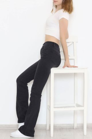 İspanyol Paça Kot Pantolon Füme - 11614.1431.