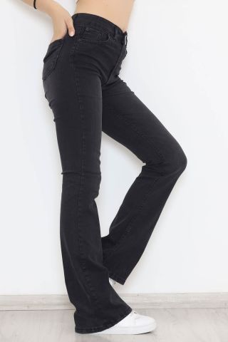 İspanyol Paça Kot Pantolon Füme - 11614.1431.