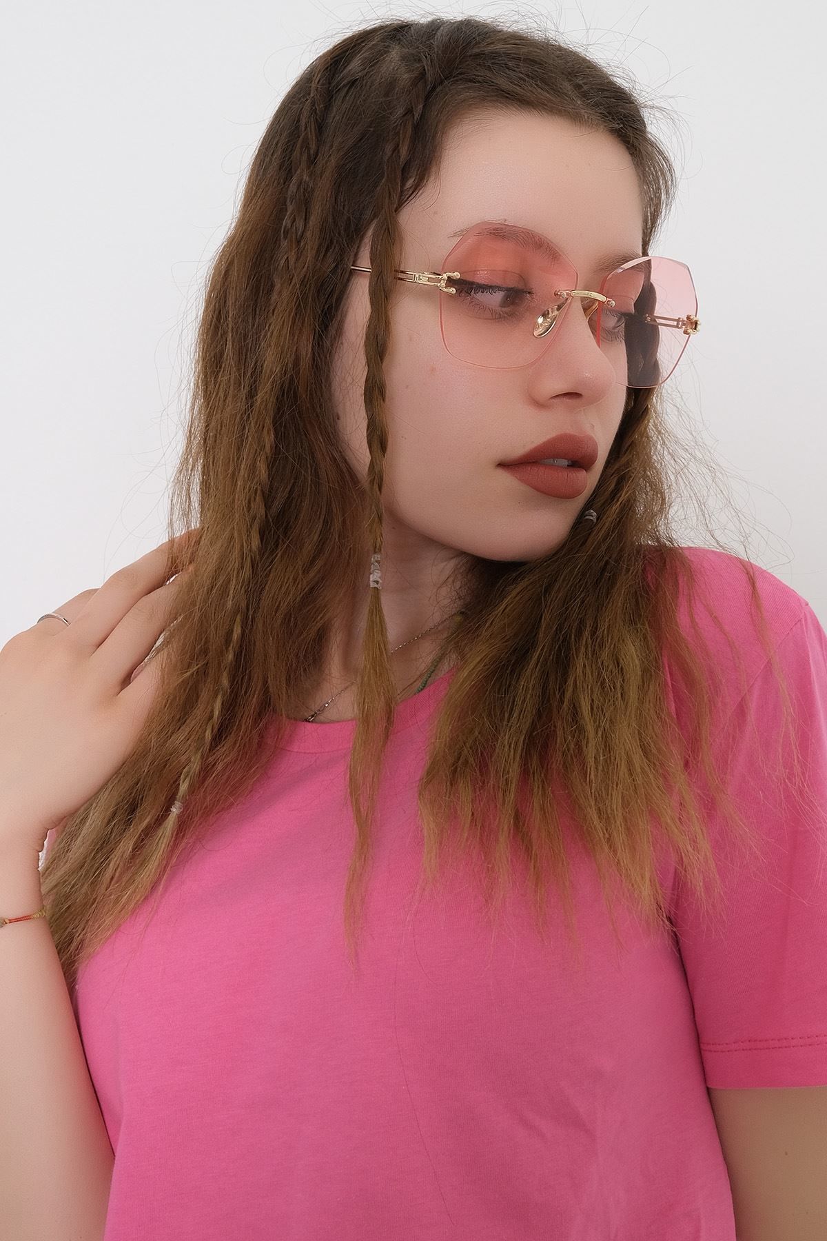 Aksesuar Gözlük Pembe - 10911.1724.