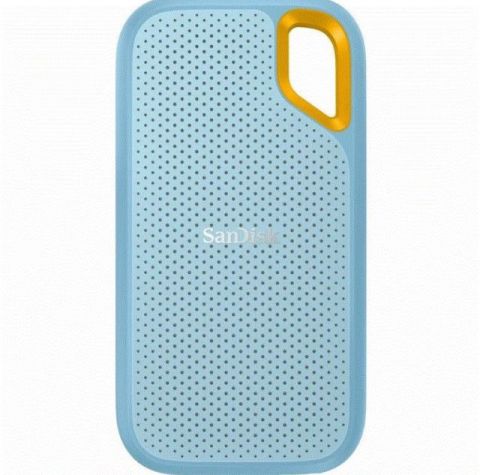 SDSSDE61-2T00-G25B 2TB 1050-1000MB/s USB3.2 Portable SSD Sky Blue Color