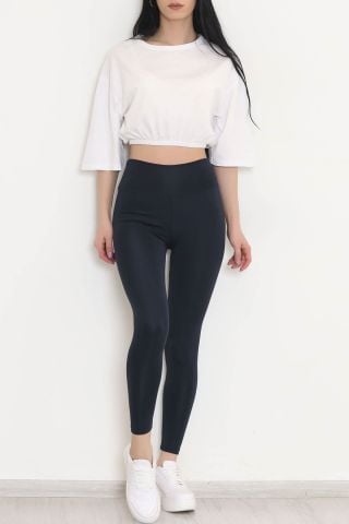 Ultra Toparlayıcı Yüksek Bel Tayt Lacivert - 10944.1582.