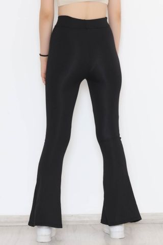 İspanyol Paça Dalgıç Tayt Siyah - 11605.1567.