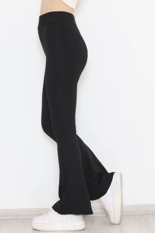 İspanyol Paça Dalgıç Tayt Siyah - 11670.053.