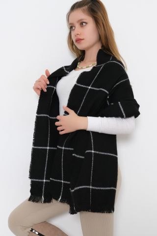 Kaşe Şal Siyahbeyaz - 10372.750.