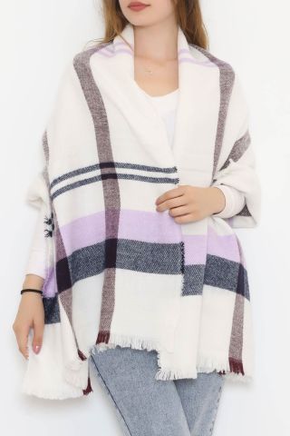 Kaşe Şal Laciçizgili - 10372.750.