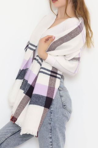 Kaşe Şal Laciçizgili - 10372.750.