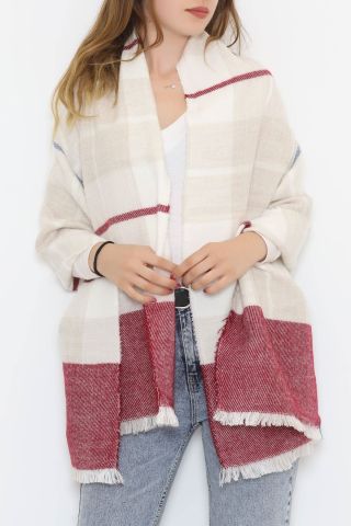 Kaşe Şal Kahvebordo - 10372.750.