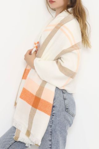 Kaşe Şal Turuncuçizgili - 10372.750.