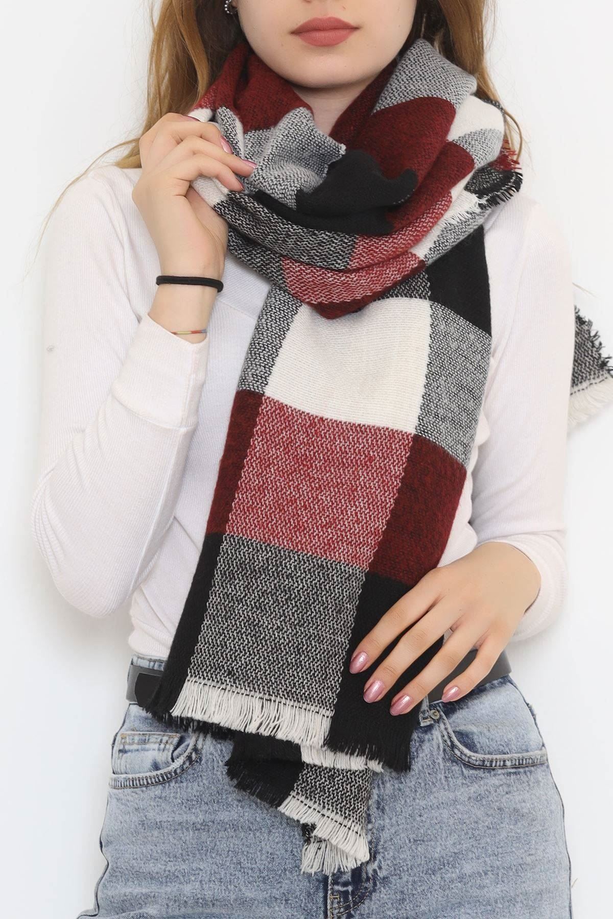 Kaşe Şal Siyahbordo - 10372.750.