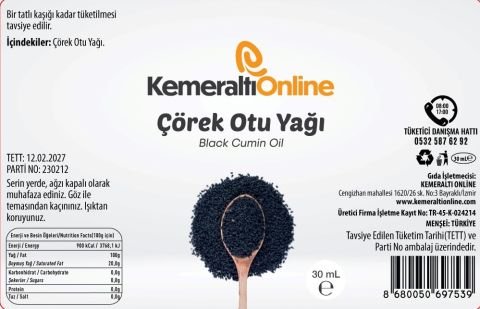 Çörekotu Yağı (soğuk Pres)