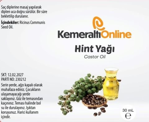 Hint Yağı (soğuk pres)