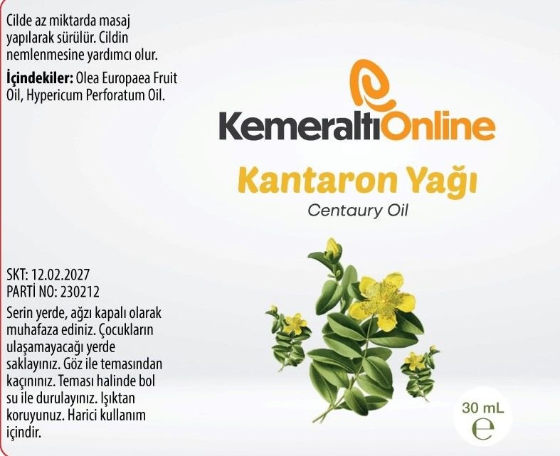 Kantaron Yağı (Maserasyon)