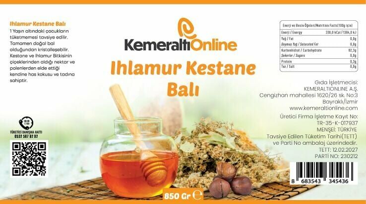 Ihlamur Kestane Balı  850gr