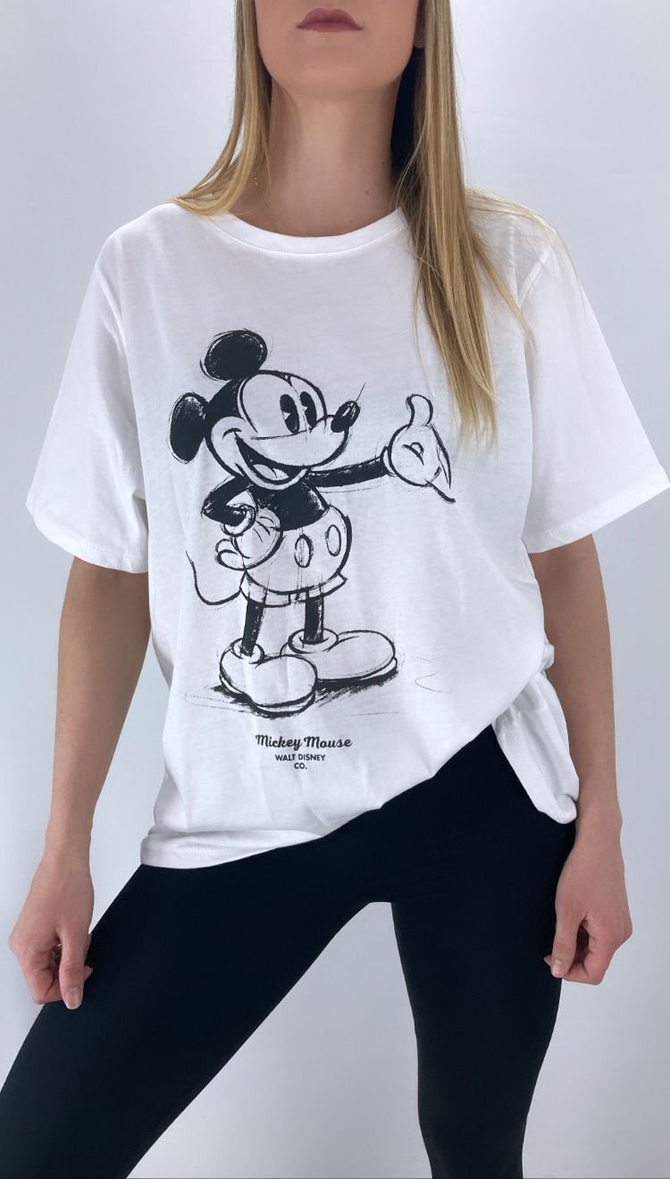 Baskılı Tişört Beyaz - Lks0303