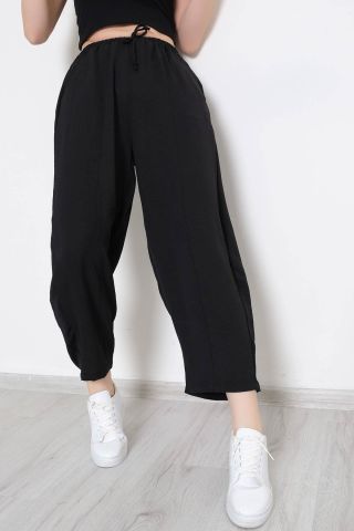 Çımalı Şalvar Pantolon Siyah - 11042.1247.