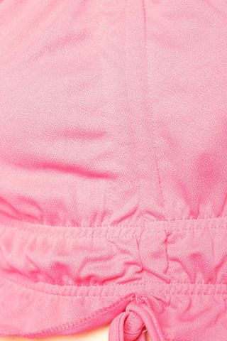 Büzgülü Bluz Fuşya - 10697.631.