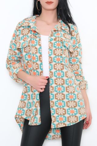 Çift Cep Gömlek Mintbej - 10502.1289.