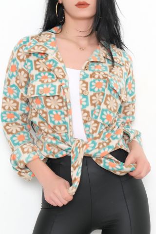 Çift Cep Gömlek Mintbej - 10502.1289.