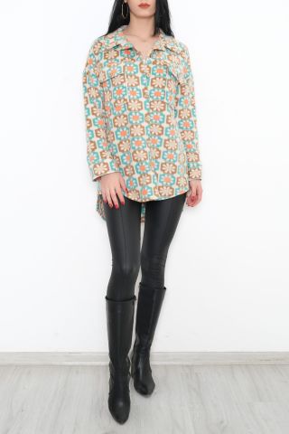 Çift Cep Gömlek Mintbej - 10502.1289.