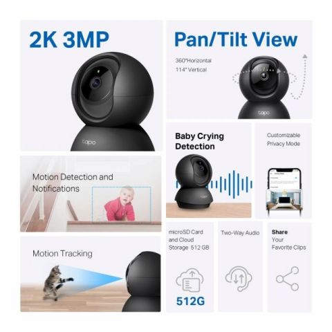 TAPO-C211 Pan/Tilt Home Security Wi-Fi Camera