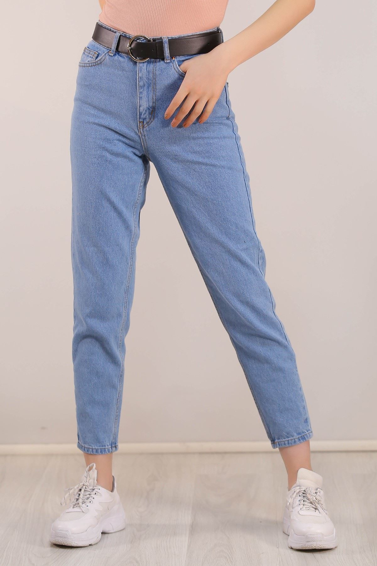 Kadın Mom Jeans Açıkmavi - 2411.392.