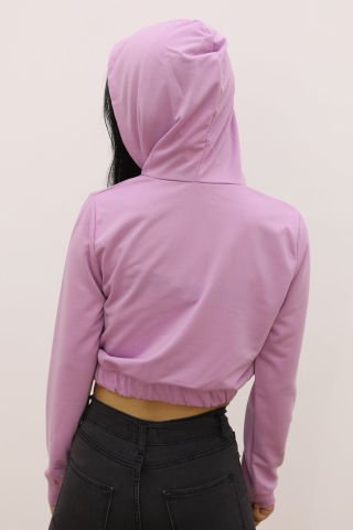Kapşonlu Bel Lastikli Sweat - P-019085