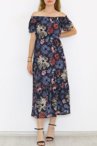 Madonna Yaka Elbise Laciçiçekli - 8831.701.