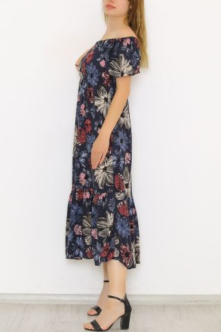 Madonna Yaka Elbise Laciçiçekli - 8831.701.