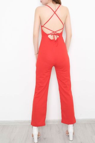 Sırt Bağcıklı Tulum Kırmızı - 10763.631.