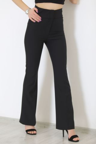 İspanyol Paça Pantolon Siyah - 20715.5176.